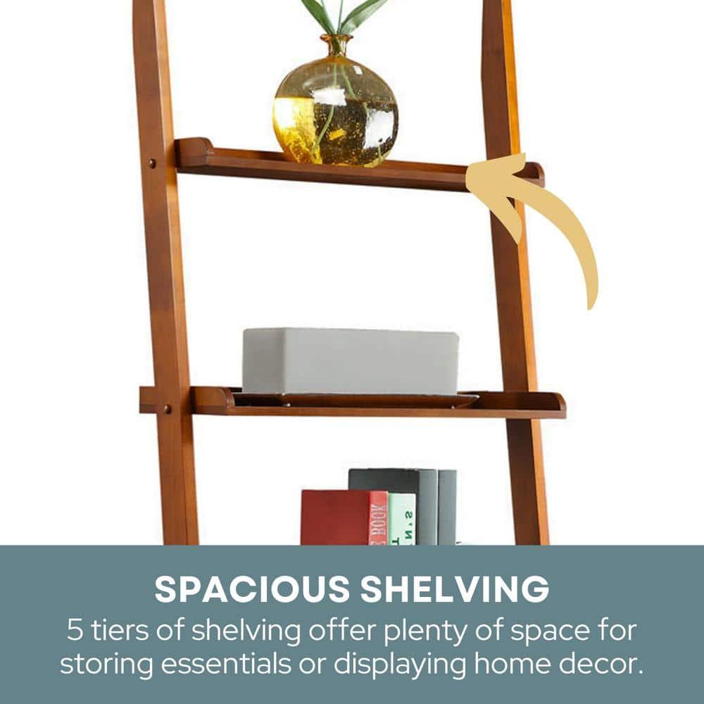 Convenience Concepts American Heritage Bookshelf Ladder, Cherry