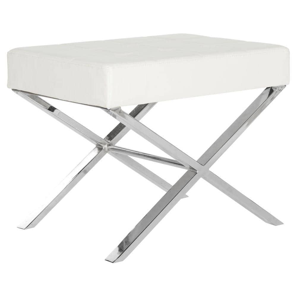 Ivy Bronx Halewood Faux Leather Ottoman