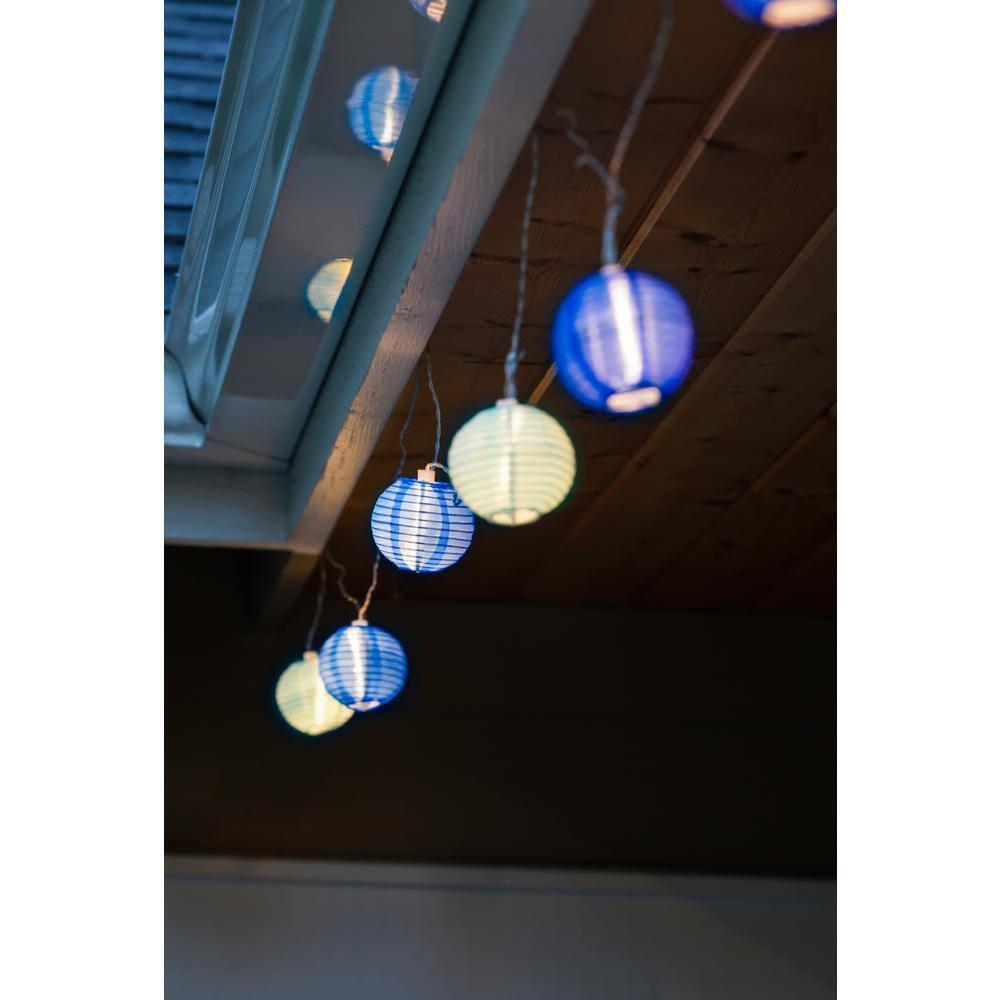 Glow Globe Solar Outdoor Lantern String Lights - 35 ft.