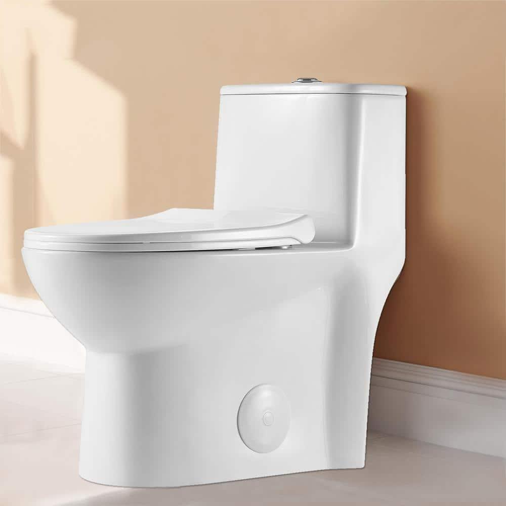 1.1/1.6 GPF Elongated Comfort Height Super Quite Flushing Floor Mounted One-Piece Toilet