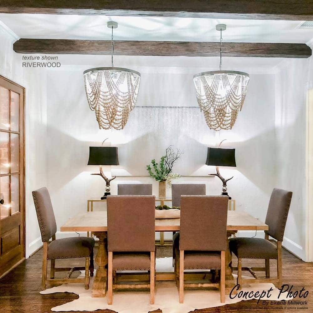 Ekena Millwork Pecky Cypress Endurathane Faux Wood 3-Sided Ceiling Beam (U-beam) | Wayfair