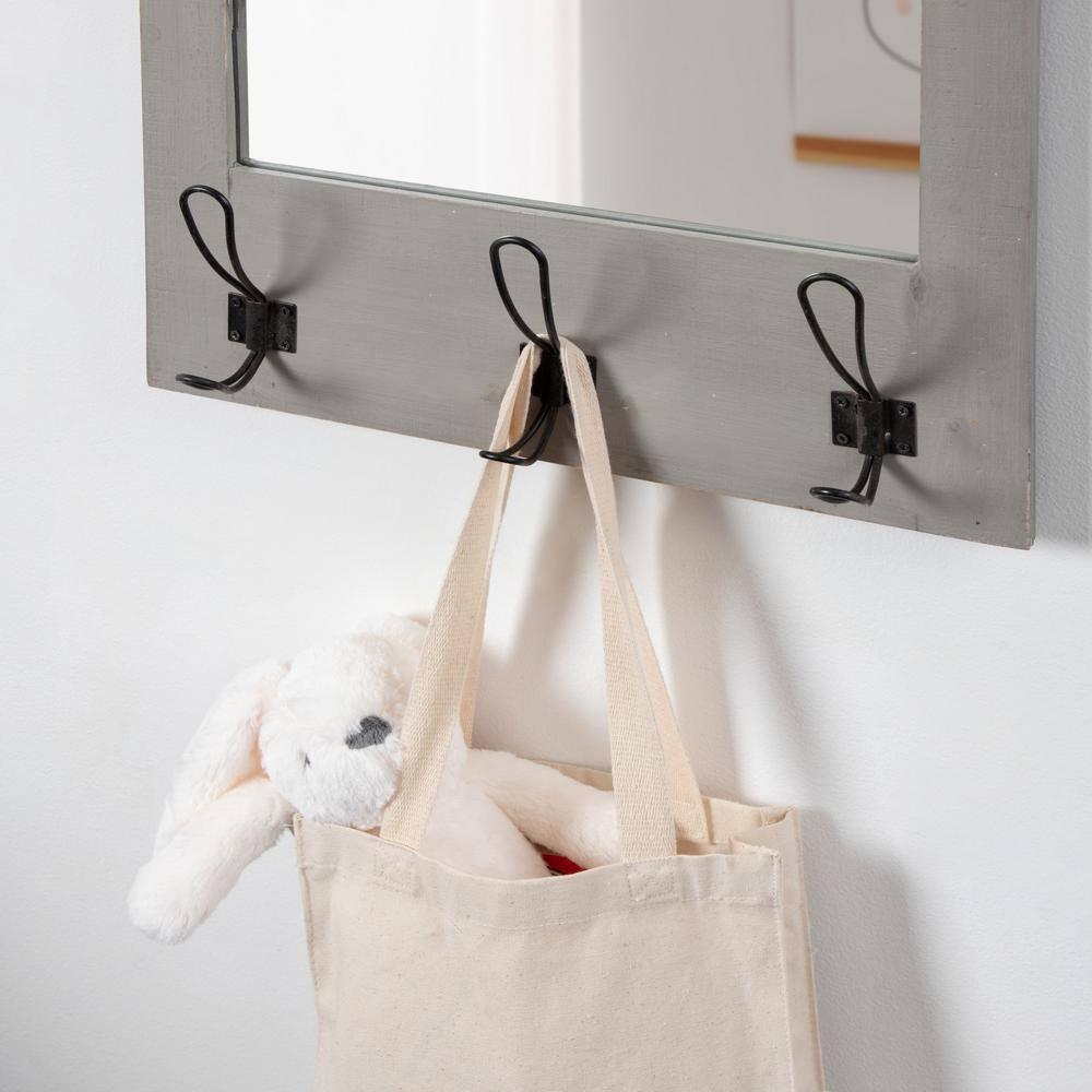 18&#34; x 28&#34; Cates Functional Wall Mirror Gray - Kate &#38; Laurel All Things Decor