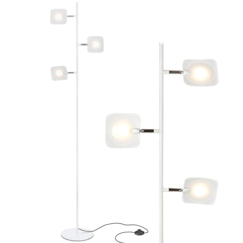 Brightech Tree Modern Dimmable (Includes LED Light Bulb) Tree Floor Lamp Matte White