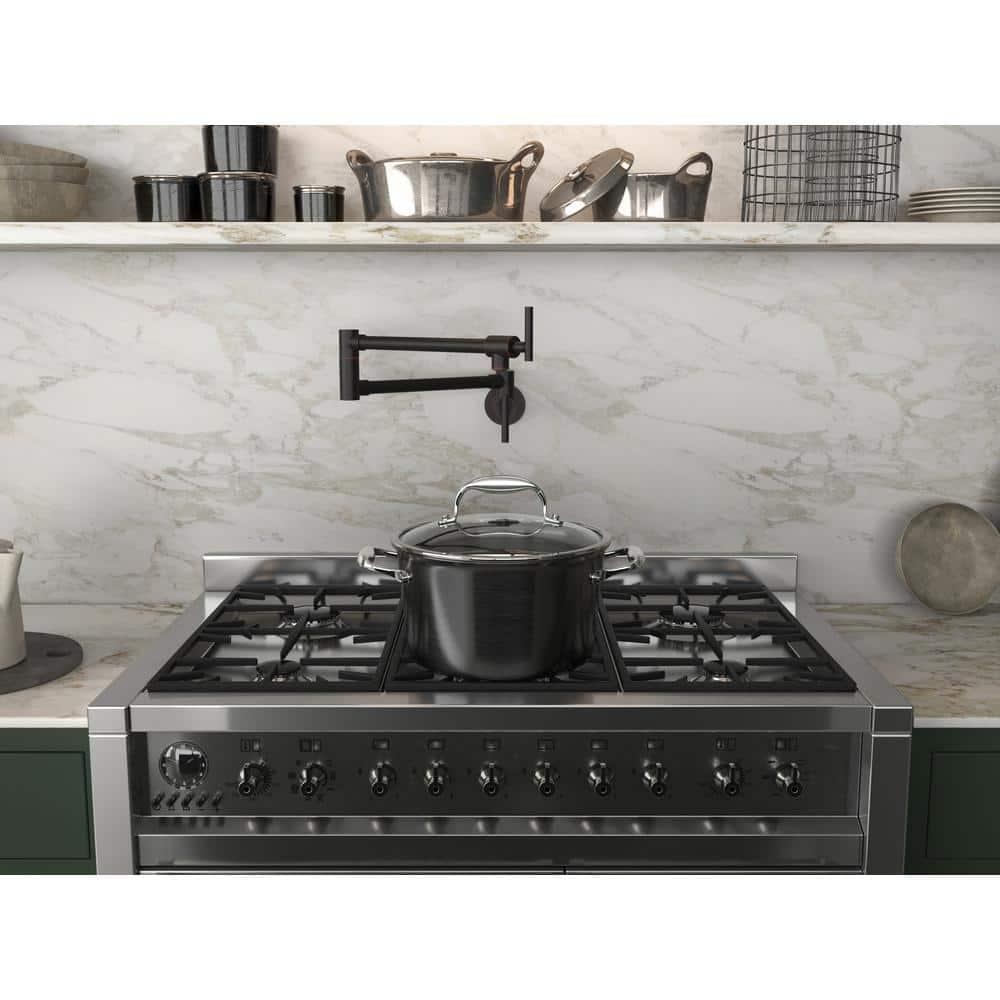 ANZZI Braccia Series 24" Wall Mounted Pot Filler With Accessories