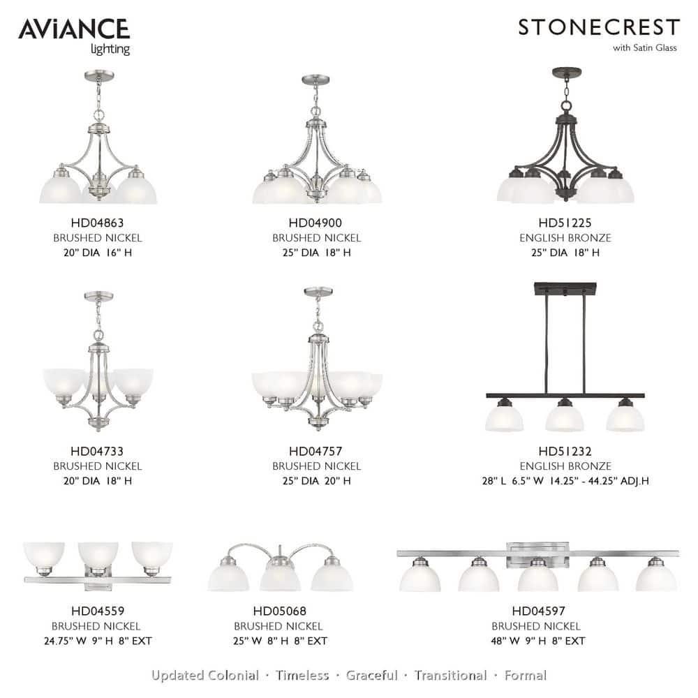 Livex Lighting Somerset 3 - Light Chandelier in  Brushed Nickel