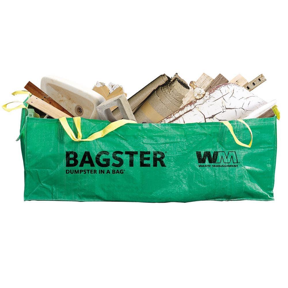 Waste Management Bagster Dumpster in a Bag Green