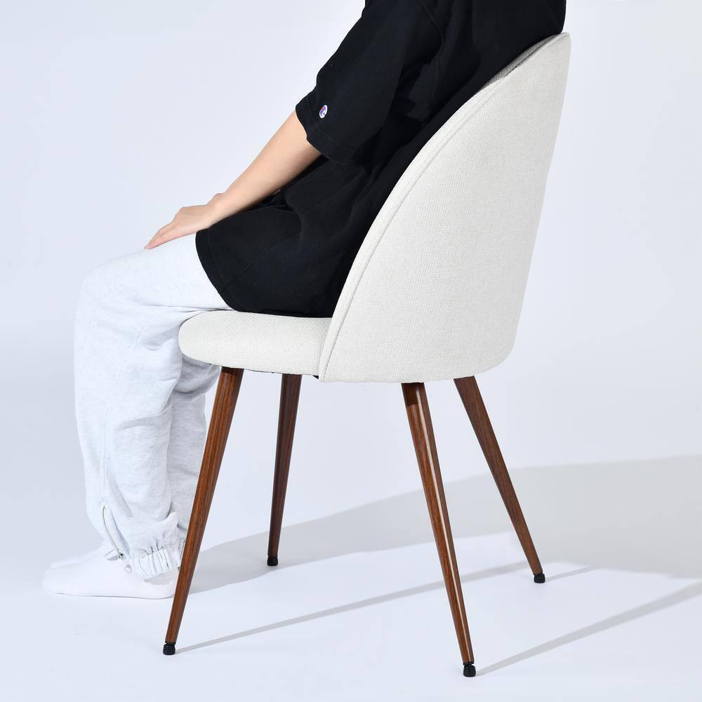 Homy Casa Indoor Reception Chair Set of 2, Comfy Modern Guest chair with Backrest for Waiting Room Office Home Meeting Conference, Beige