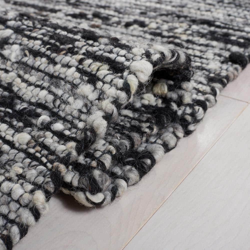 Natura NAT925 Flat Weave Indoor Area Rug - Black - 8'x10' - Safavieh