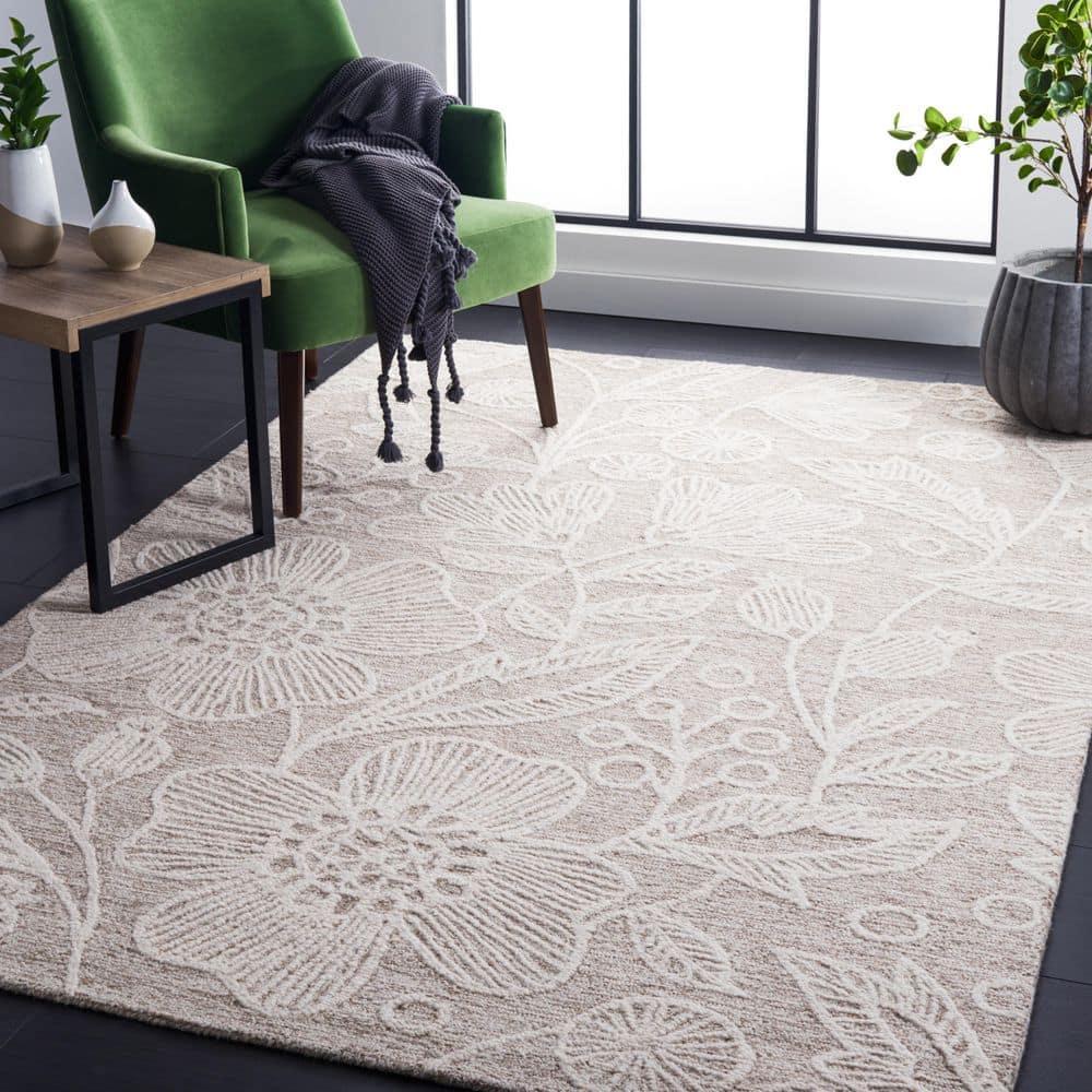 Jardin JAR727 Hand Tufted Area Rug - Natural/Ivory - 4'x6' - Safavieh.