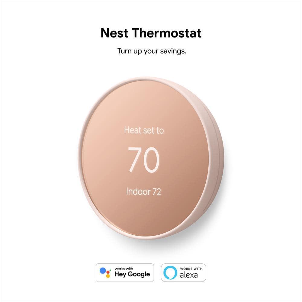 Google Nest Termostato - Termostato Inteligente Programable para el Hogar - Arena