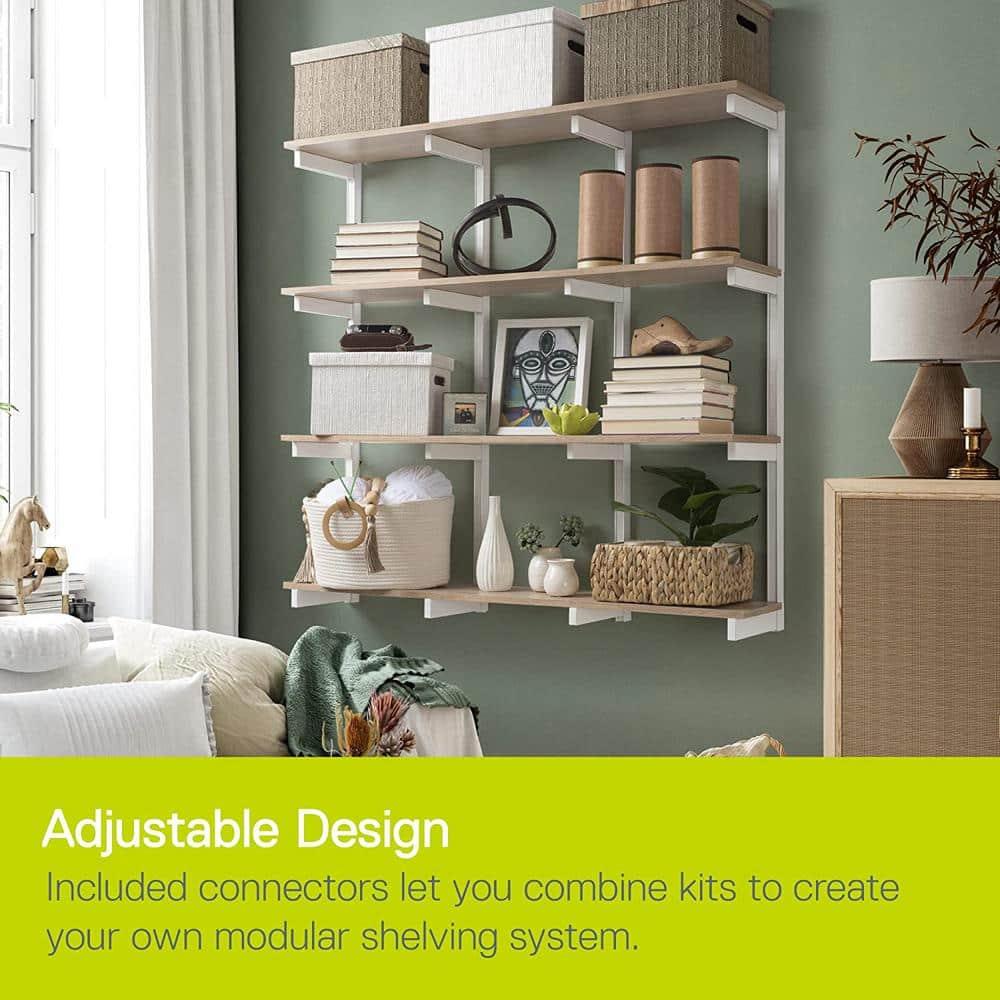 Delta Design delta 24" W Wood 2-Tier Adjustable Premium Wall Shelves