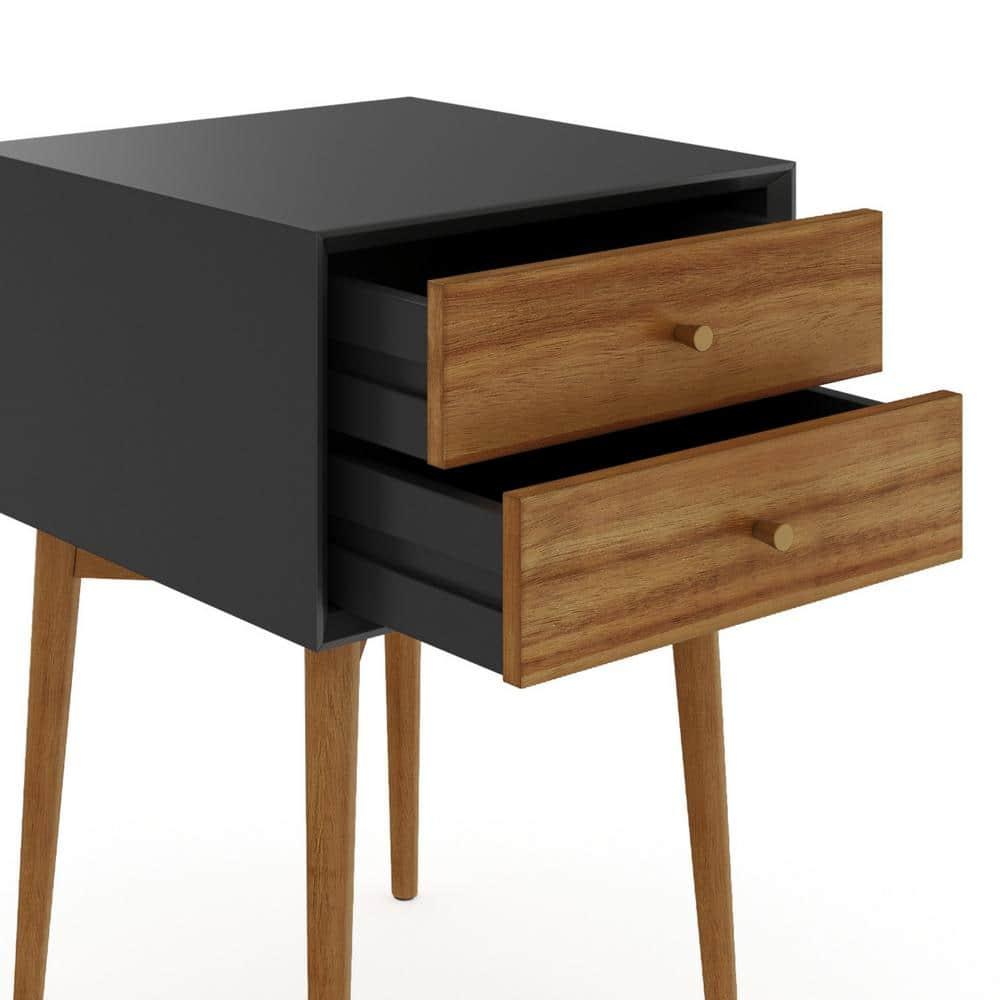 Harper Wood Nighstand With Storage