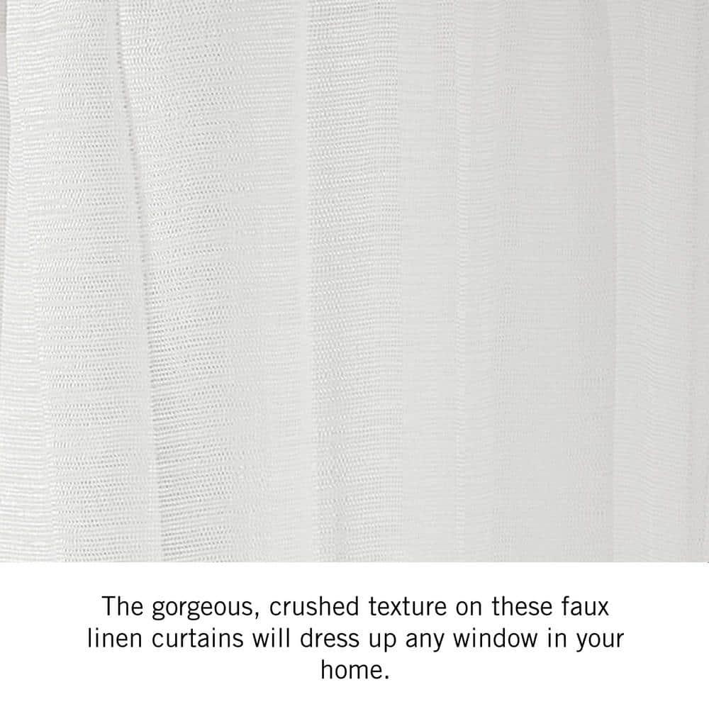 Nautica Nautica Cordelia Crushed Sheer Window Curtains (Set of 2)