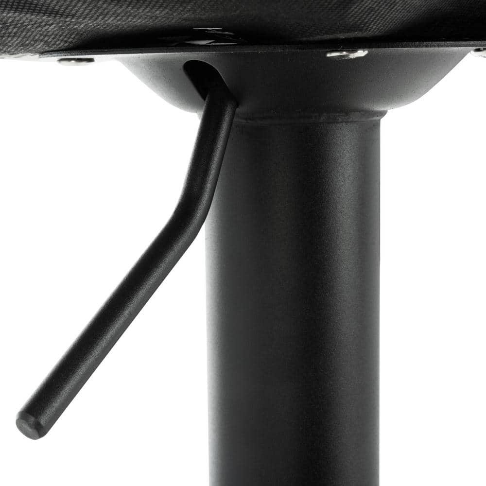 SAFAVIEH Sky Light Brown/Black High Back Tufted Bar Stool (17.25 in. W x 20 in. D x 33.5/43.5 in. H)