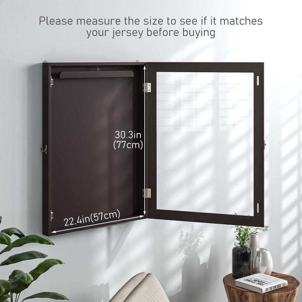 HomCom 2.5'' D Plastic/Acrylic Jersey Case | Wayfair