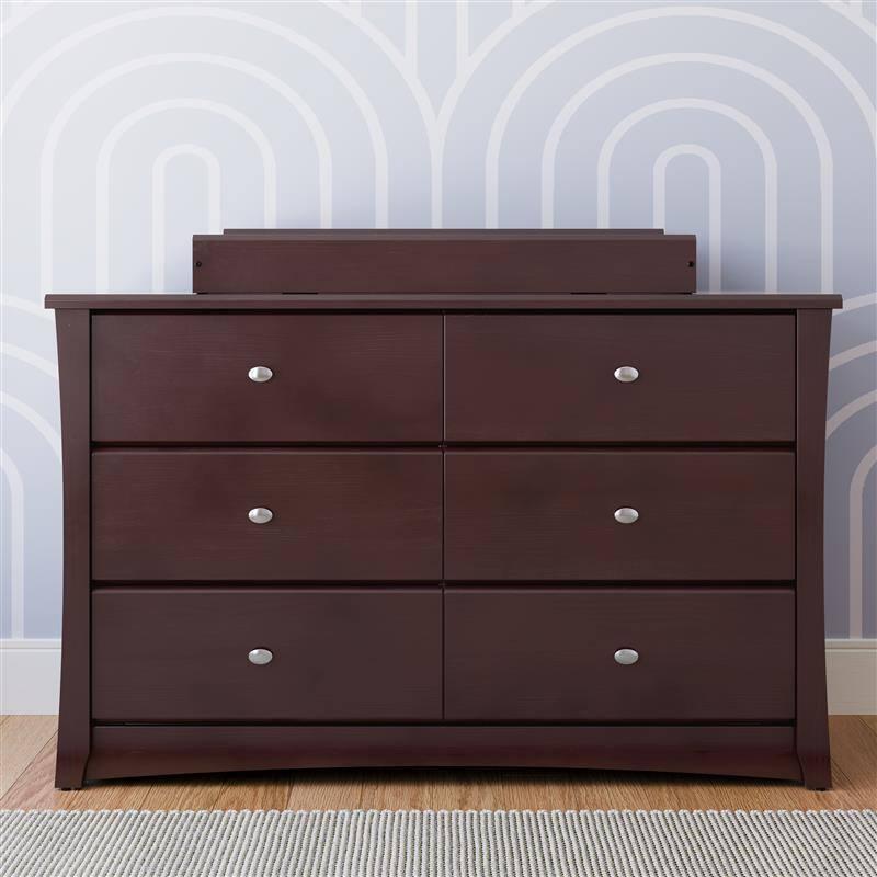 Crescent 6 Drawer Double Dresser