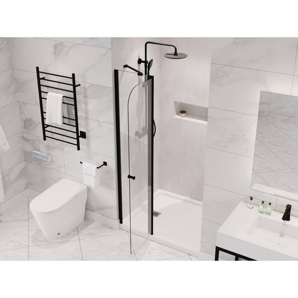 Anzzi 33.3” W x 72” H Frameless Shower Door