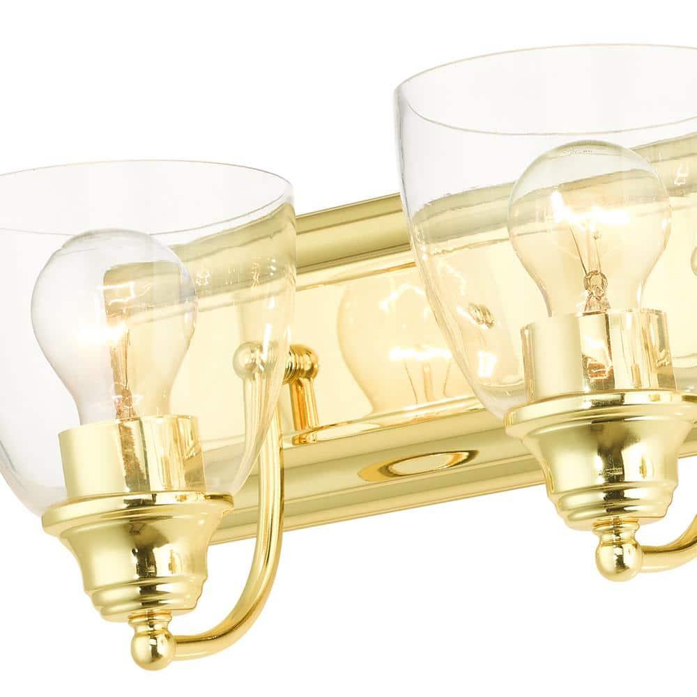 Livex Lighting Birmingham 3 - Light Vanity in  Polished Brass