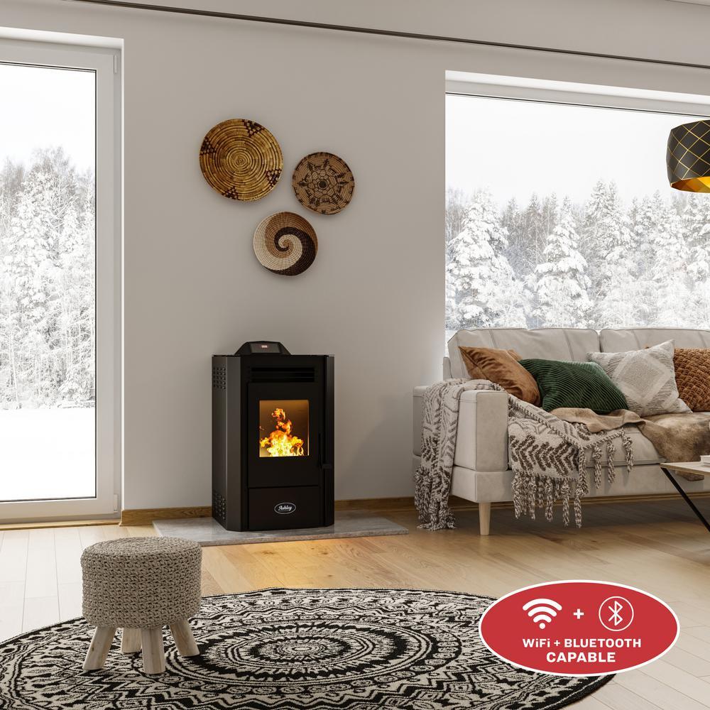 Ashley Hearth Ashley 1300 Sq Ft Pedestal Pellet Stove 50 Lb Hopper - Wifi