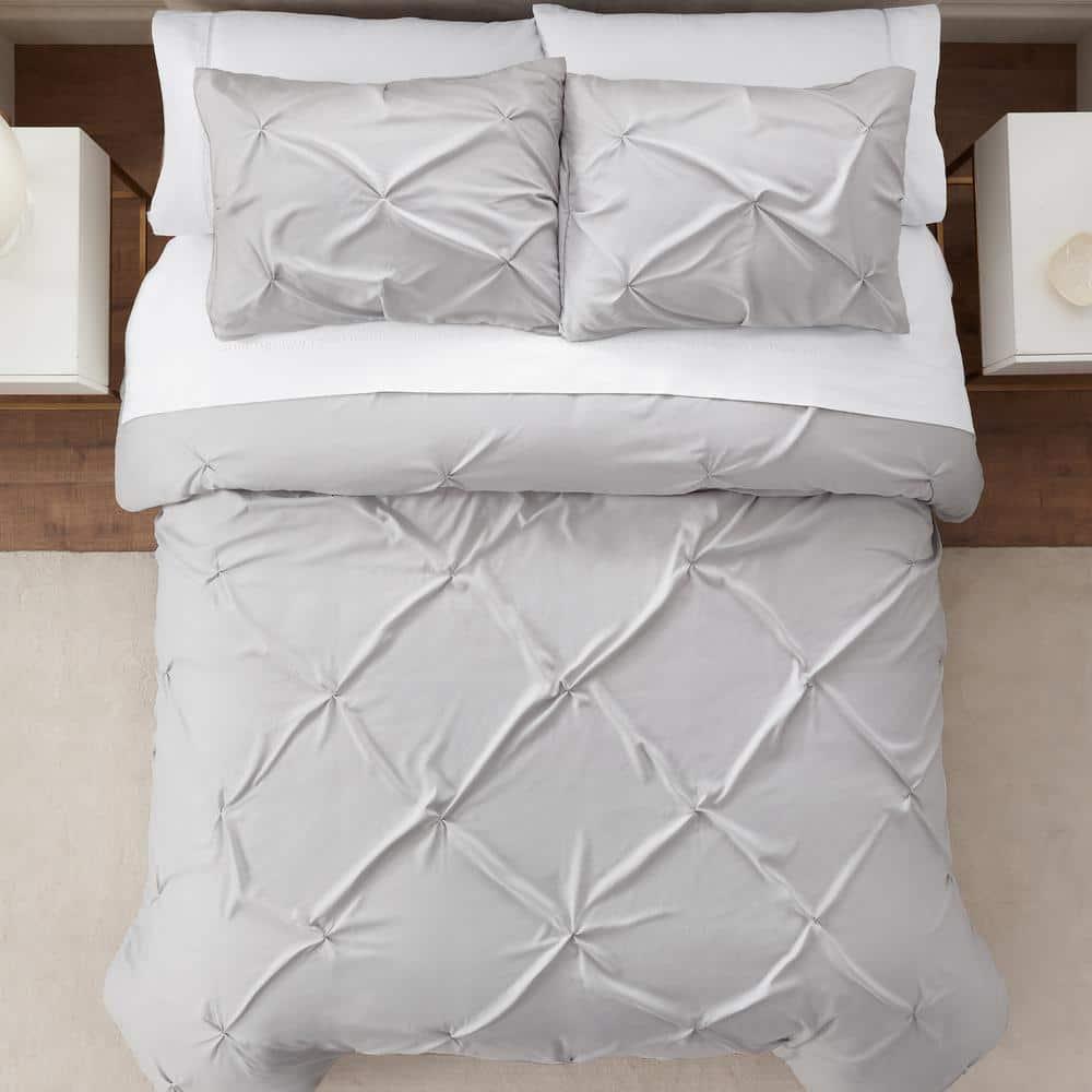 Serta Simply Clean Microfiber 3 Piece Duvet Cover Set