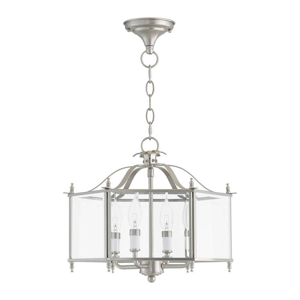 Livex Lighting Livingston 4 - Light Pendant in  Brushed Nickel