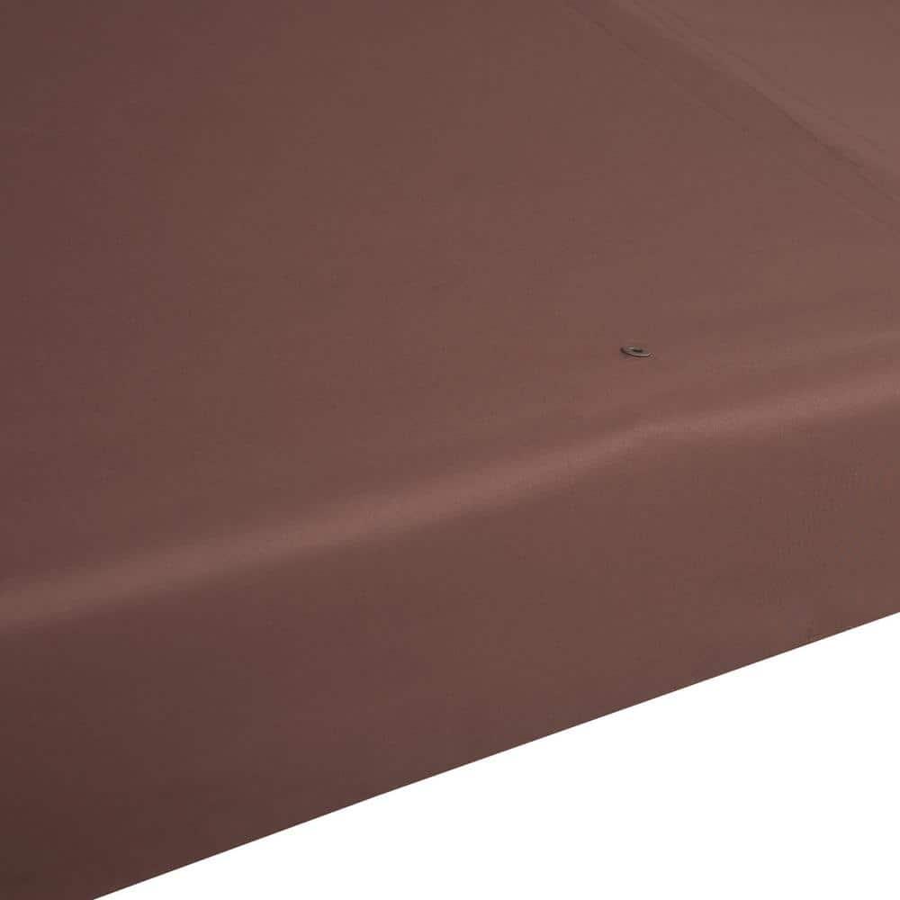 Outsunny Gazebo Replacement Canopy for Model 01 -0153, 2-Tier Top Cover for 9.84' x 9.84' Outdoor Gazebo, Coffee (TOP ONLY)