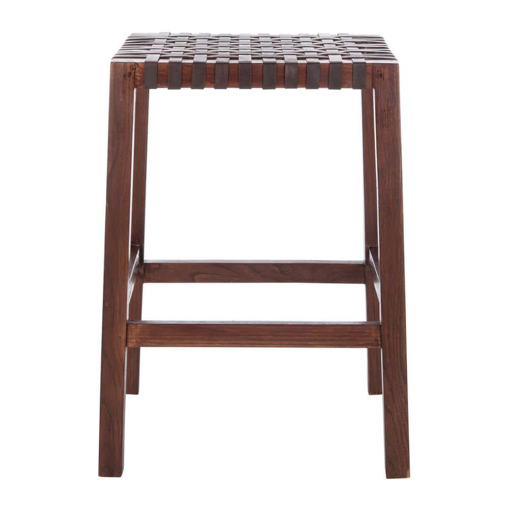 Capri Counter Stool - BST1009 - Brown/Brown - Safavieh