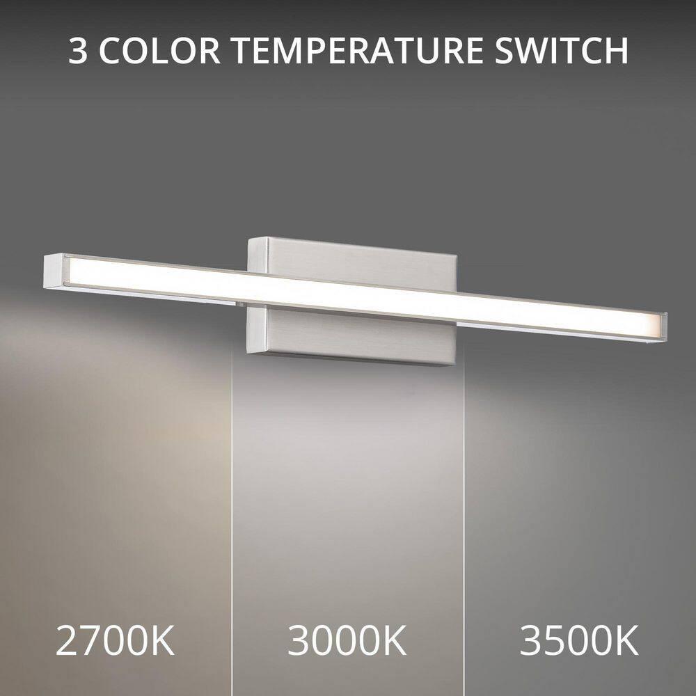 WAC Lighting Parallax 18" LED 3000K 1-Light Aluminum Wall Sconce in Nickel