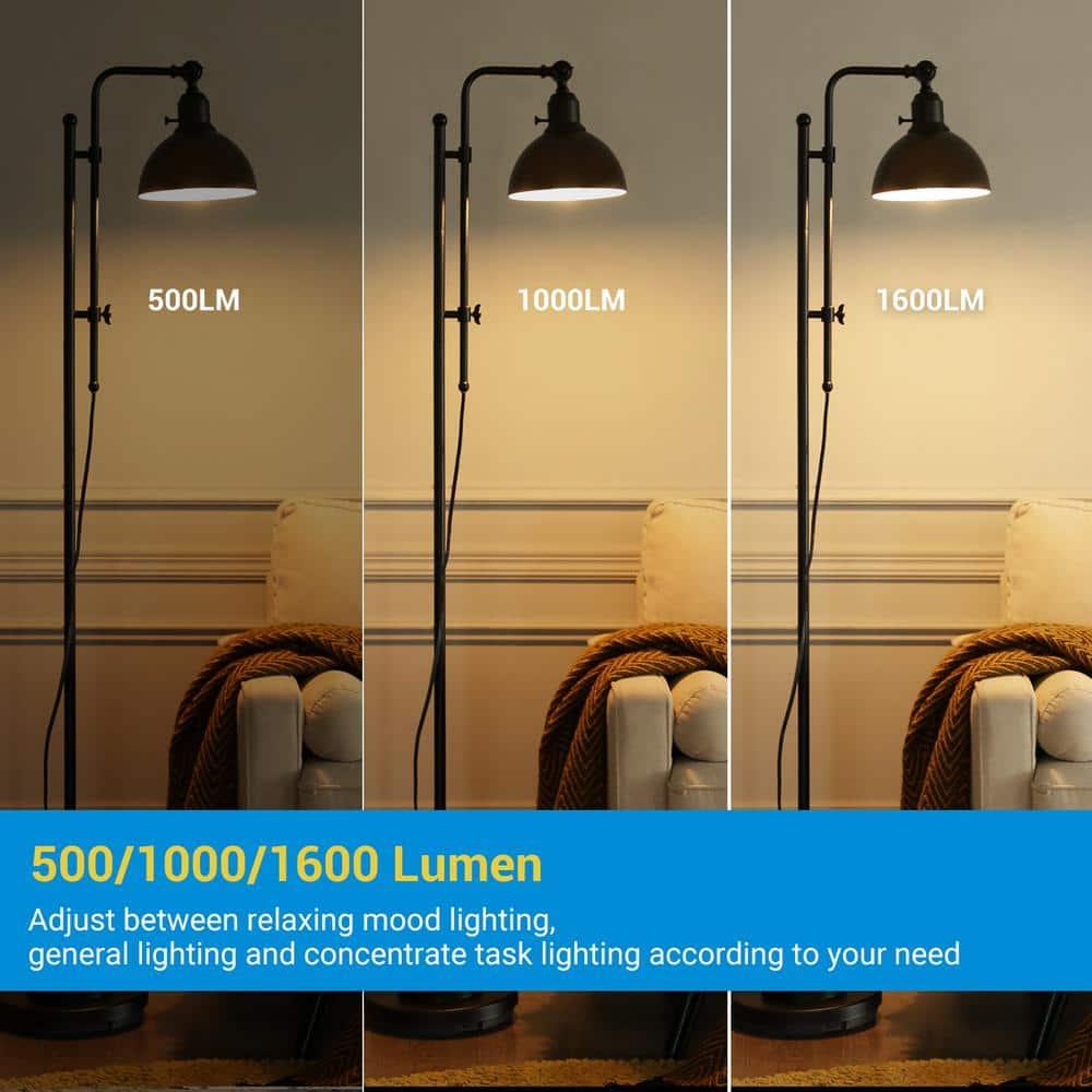 DEWENWILS 3 Way Light Bulbs Soft White, 40/60/100W Equivalent, 2700K LED Light Bulbs E26 Medium Base, 500/1000/1600LM, 4-Pack