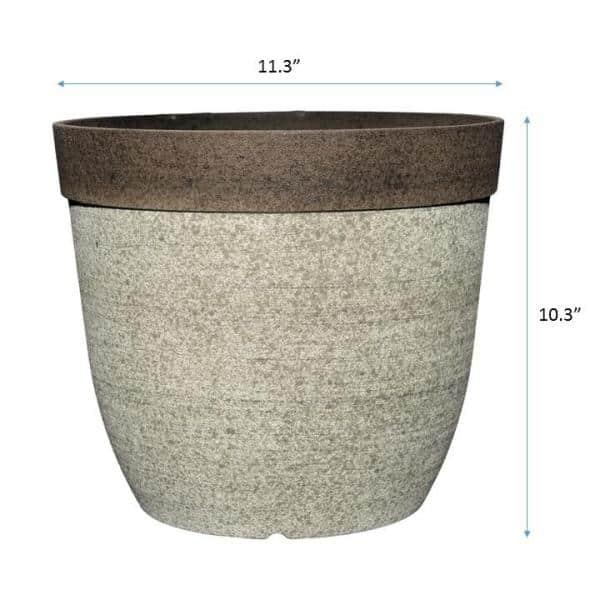 Coventry 11.5 in. Dia Drop-In Resin Planter for Indoor Plants HD1-1026