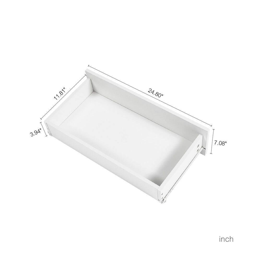 6 Drawer Dresser, White Chest of Drawers for Bedroom with LED Lights, for Living Room, Entryway, Hallway