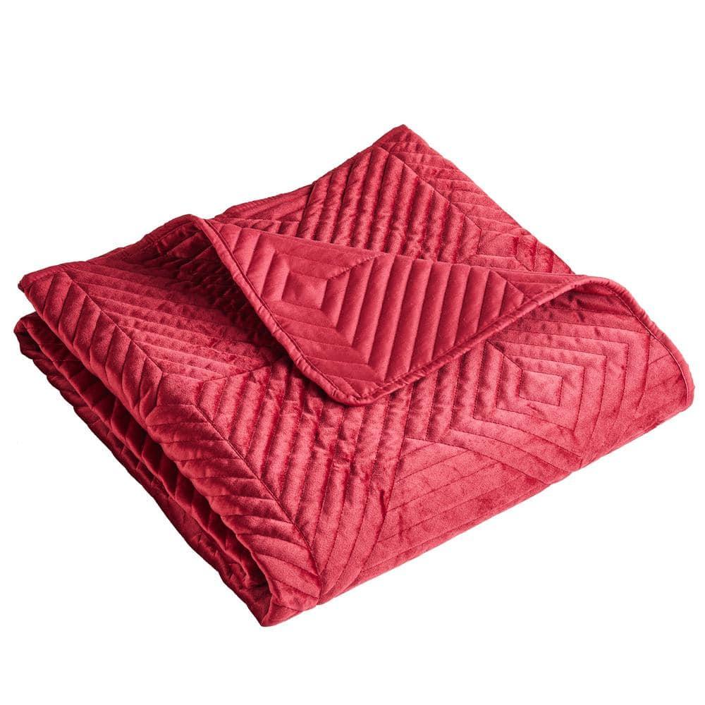 Riviera Velvet Quilted Throw