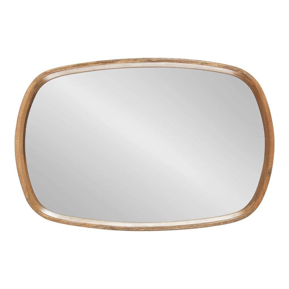 Kate and Laurel Prema Framed Wall Mirror, 20x30, Natural