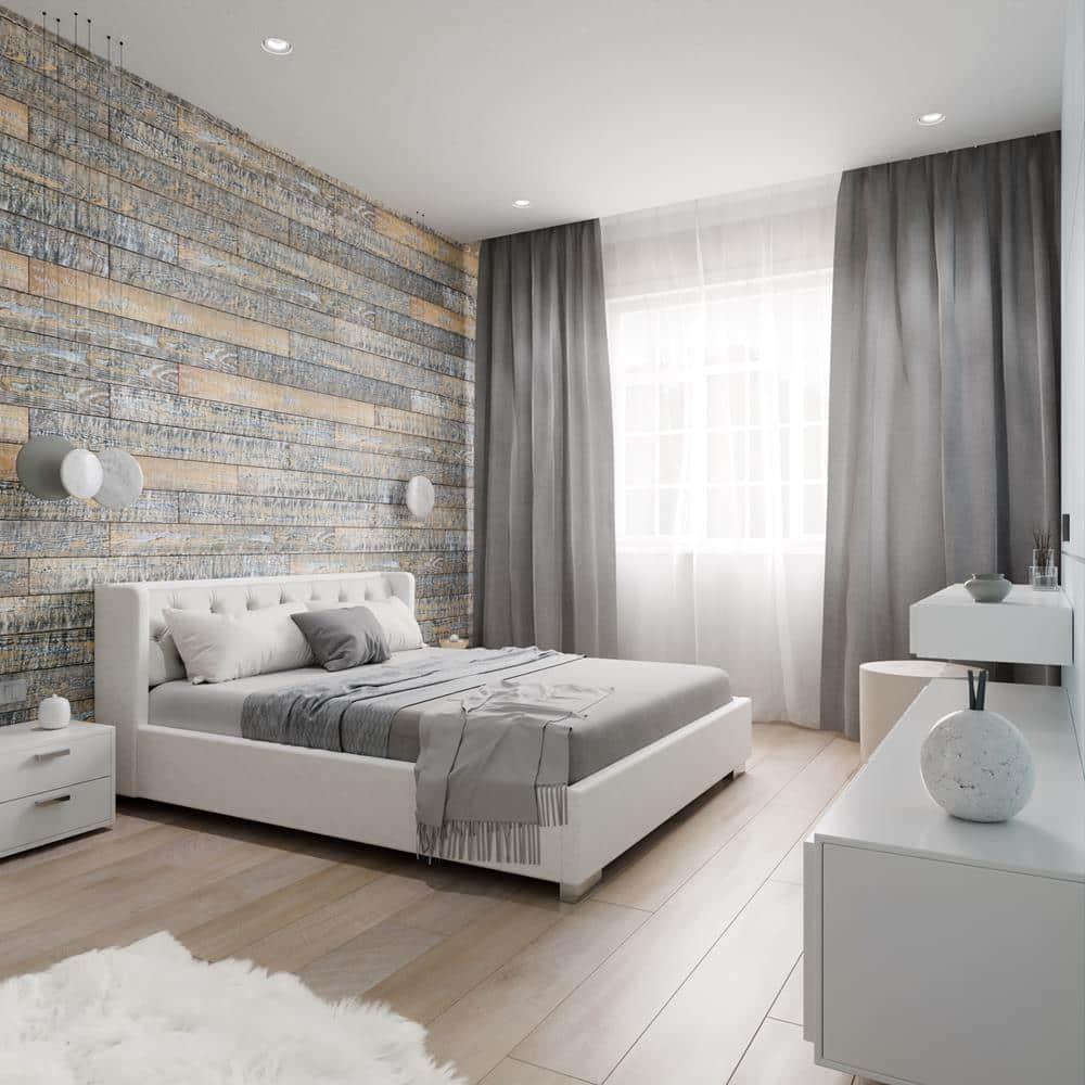 Thermo-Treated 1/4 in. x 5 in. x 4 ft. Barn Wood Wall Planks (10 sq. ft. 6-Pack)