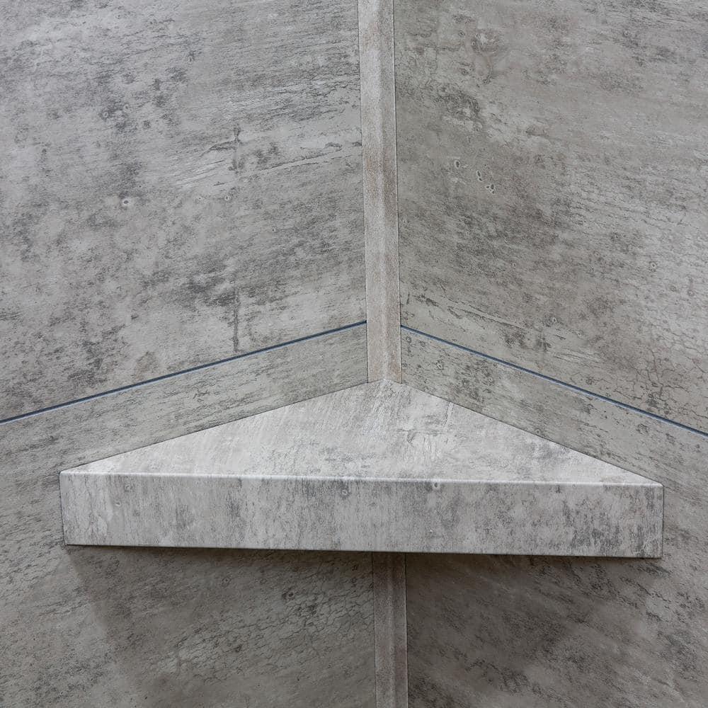 Palisade 30in x 60in x 78in Waterproof Vinyl Shower Surround Kit with Accessories in Wind Gust