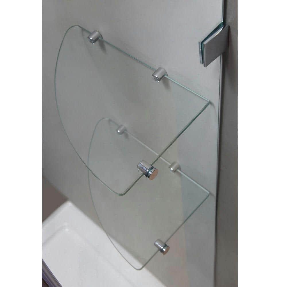 Aquadica GS 34" x 72" Square Hinged Shower Enclosure