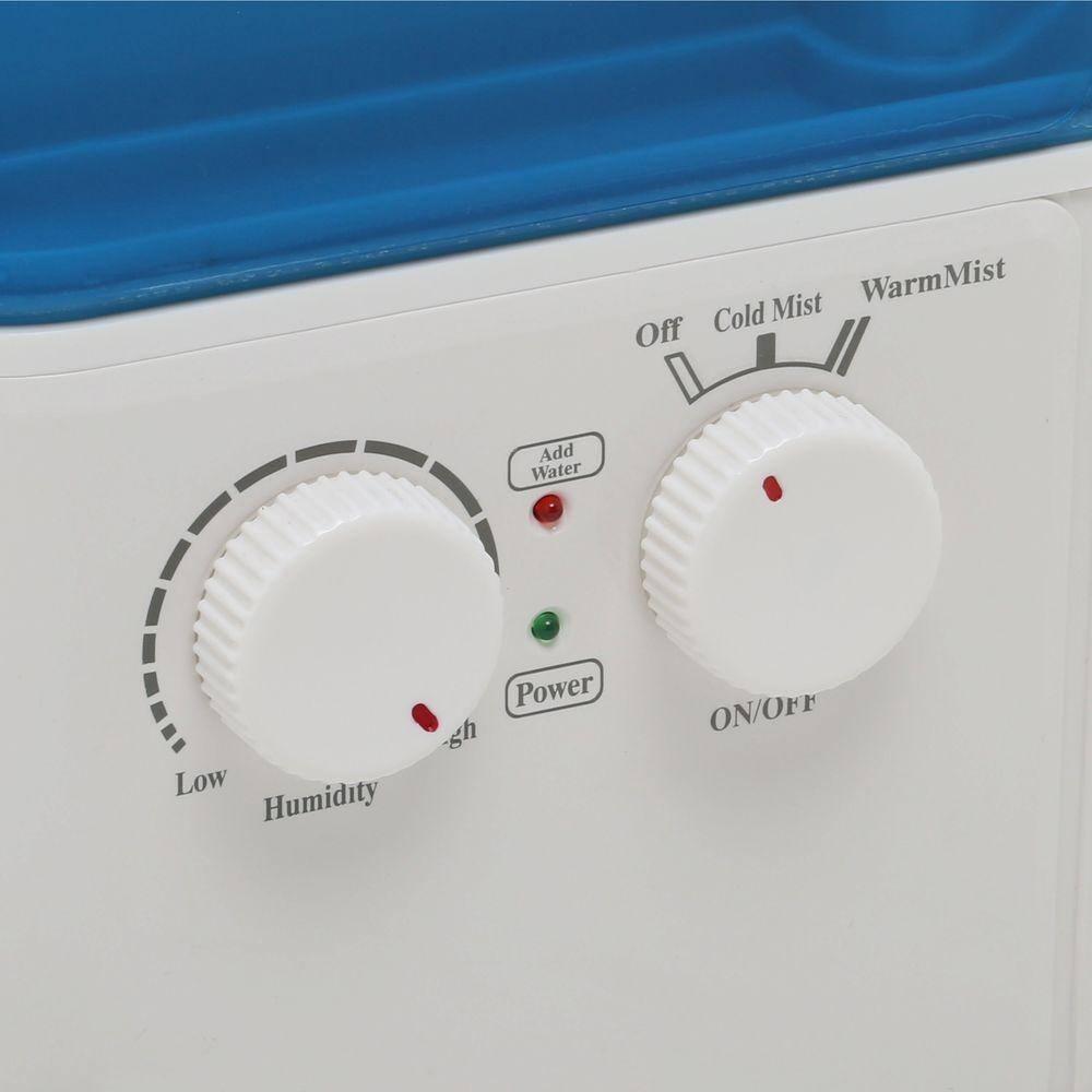 SPT Blue and White Dual Mist Humidifier with Automatic Shutoff