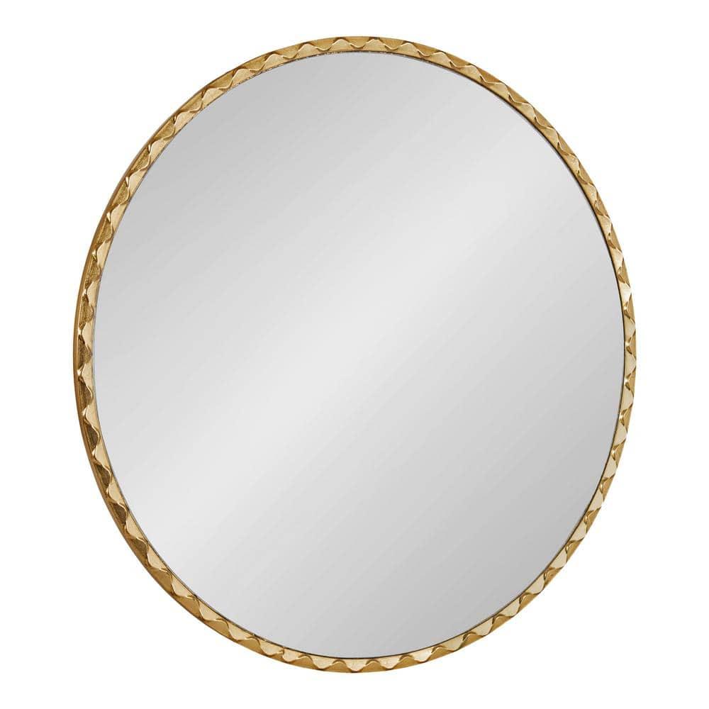 Kate & Laurel All Things Decor 26"x26" Sebecka Decorative Wall Mirror Gold