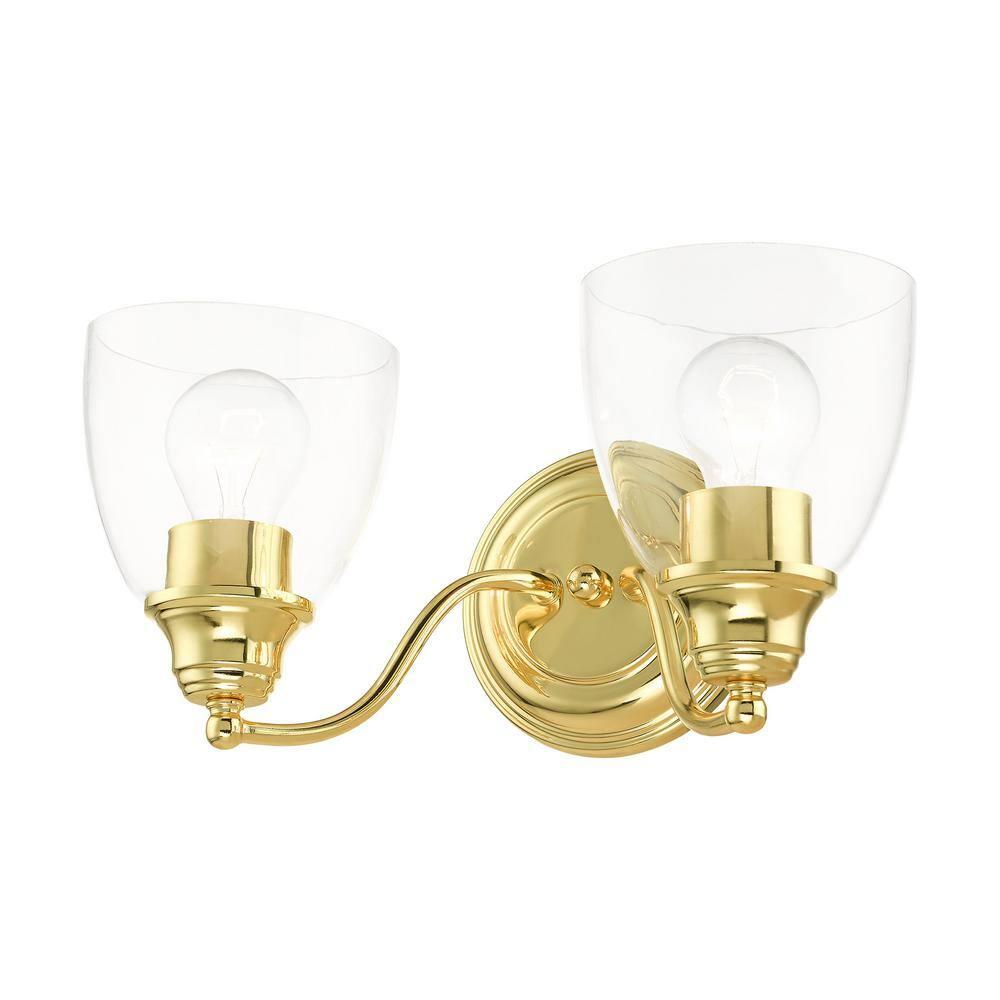 Livex Lighting Montgomery 2 - Light Vanity in  Polished Brass