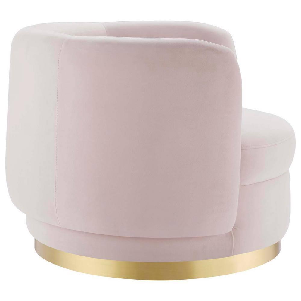 Relish Performance Velvet Swivel Chair-EEI-4999