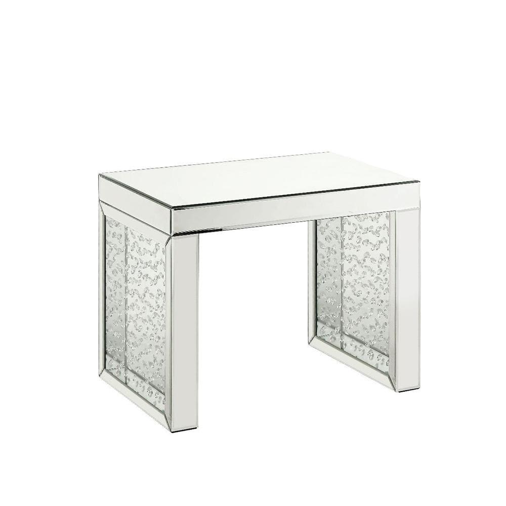ACME Nysa Rectangular Accent Table in Mirrored