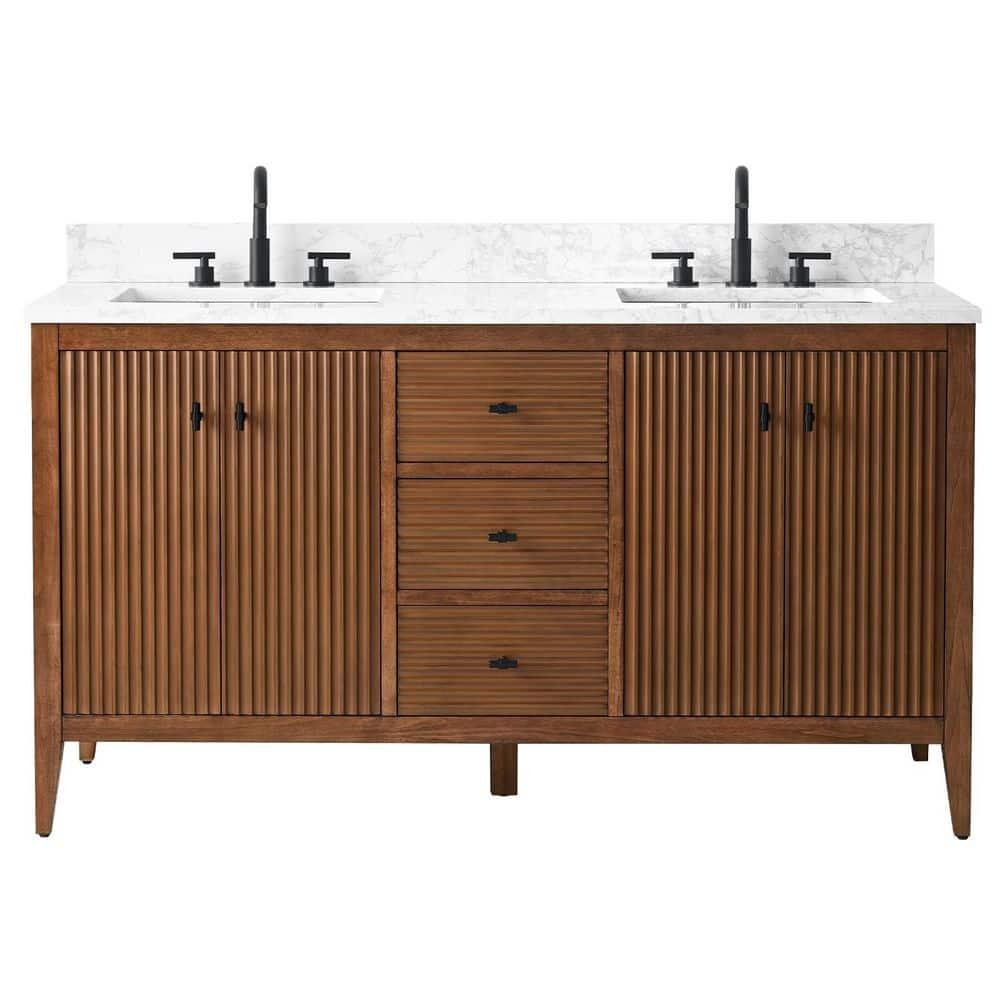 60" Double Bathroom Vanity Set