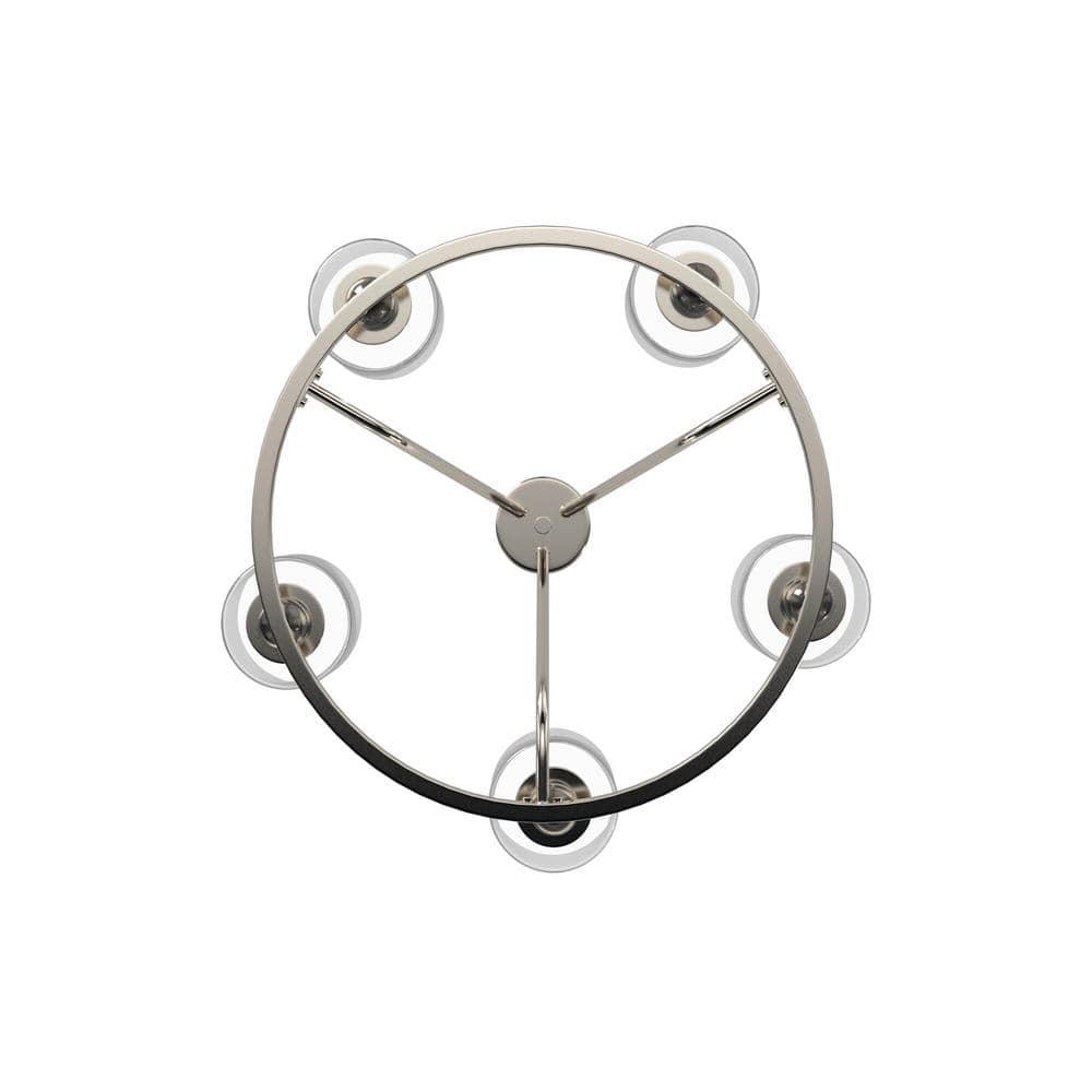 Chandelier 5 Light Polished Nickel Glass In Contemporary Style 22 Inches Tall By 25.5 Inches Wide     -Traditional Installation Minka Lavery 3075-613