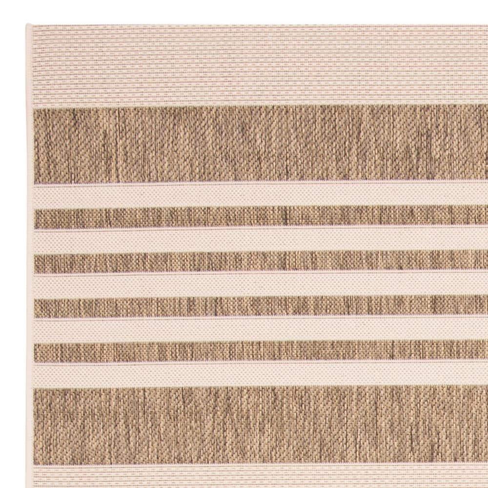 Courtyard CY6062 Power Loomed Indoor/Outdoor Area Rug - Brown/Bone - 8'x11' - Safavieh.
