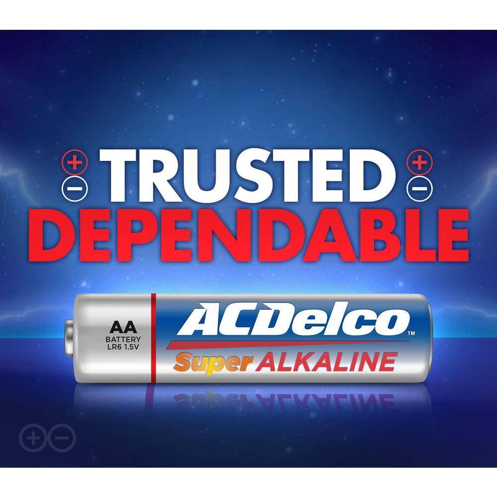 ACDelco AA Super Alkaline Batteries, 1.5 Volts, 24-Count