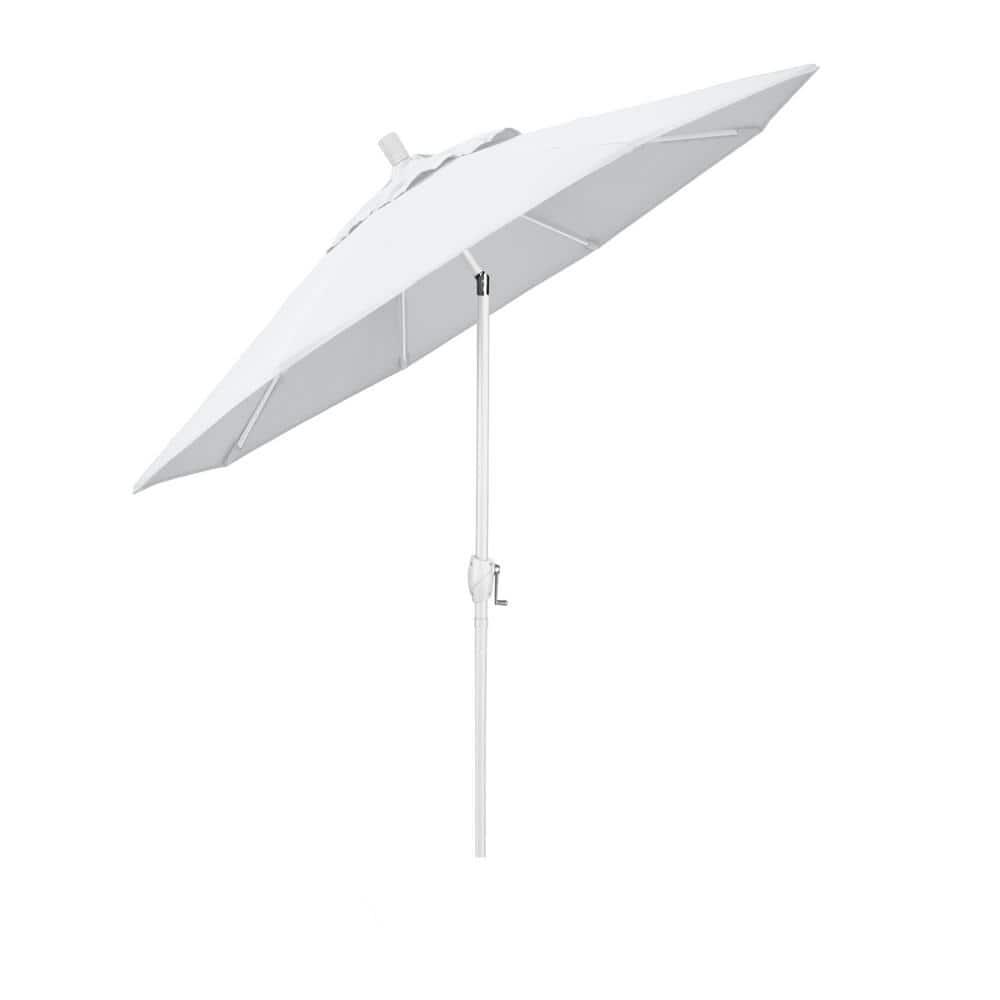 California Umbrella 7.5' Patio Umbrella in Olefin White/Matted White