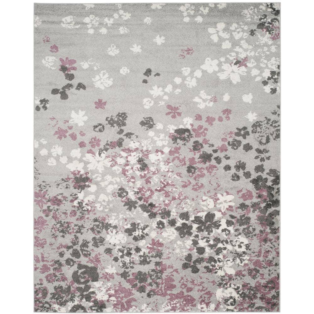 Adirondack ADR115 Machine Made Indoor Area Rug - Light Grey/Purple - 10'x14' - Safavieh