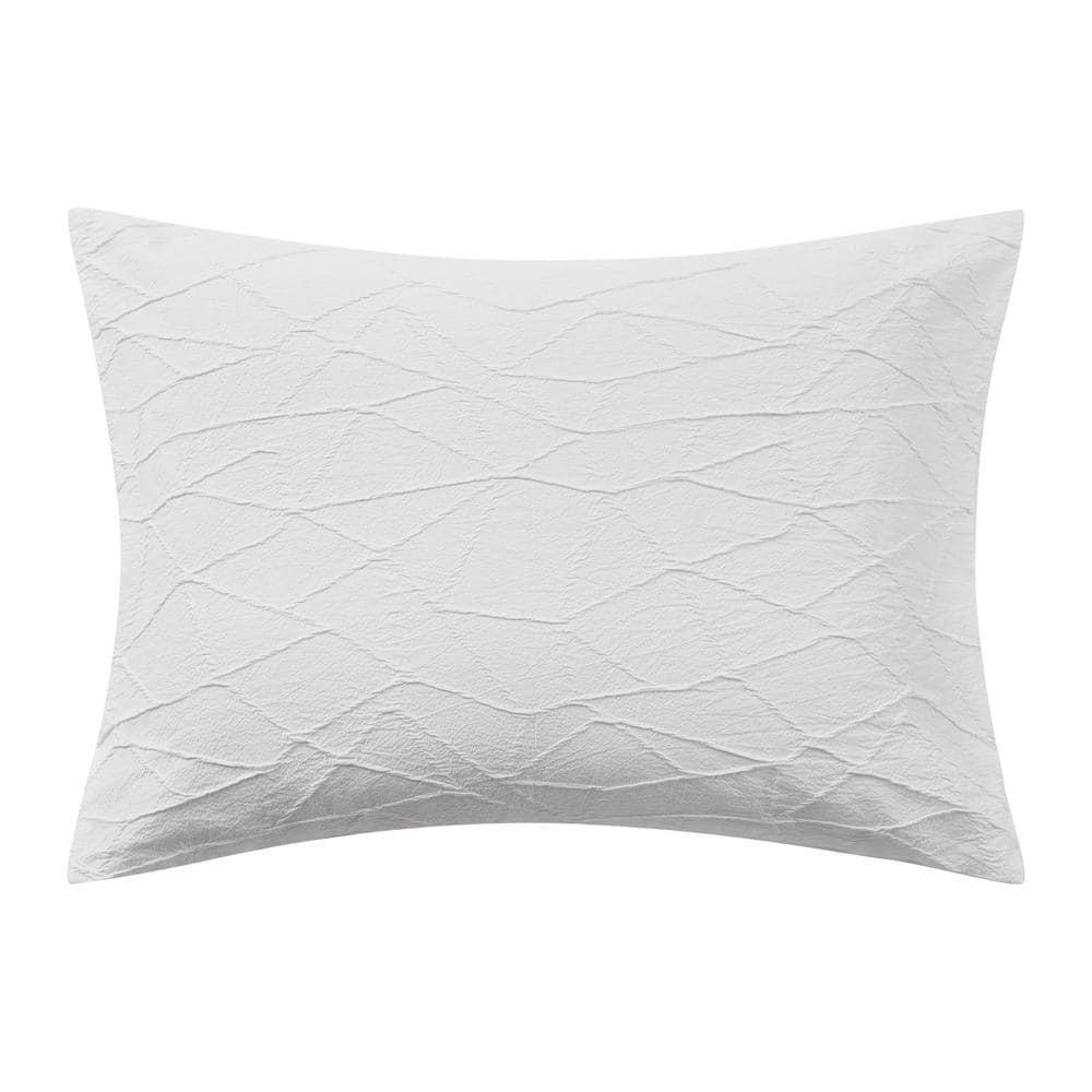 Vera Wang Vera Wang Abstract Crinkle White Comforter Set