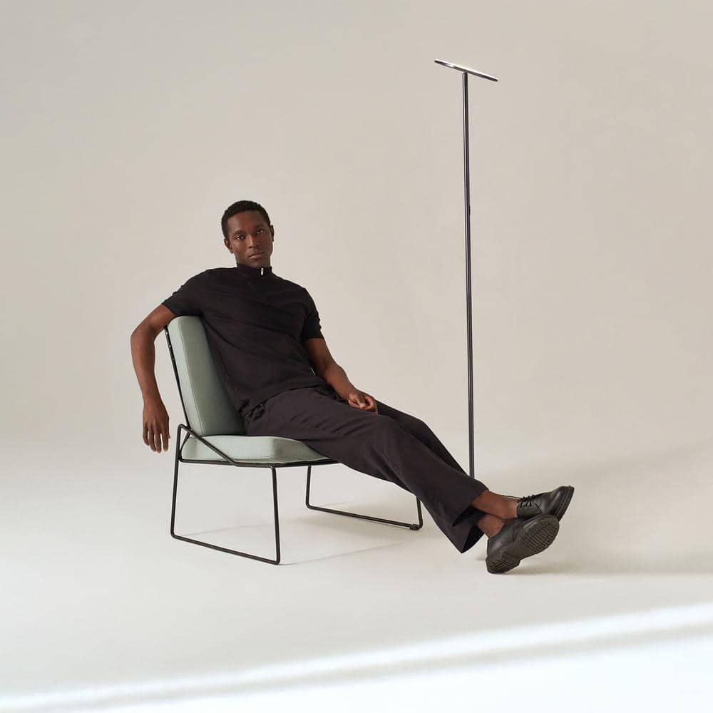 Brightech Sky Flux Industrial 63" Dimmable LED Floor Lamp with Adjustable Head