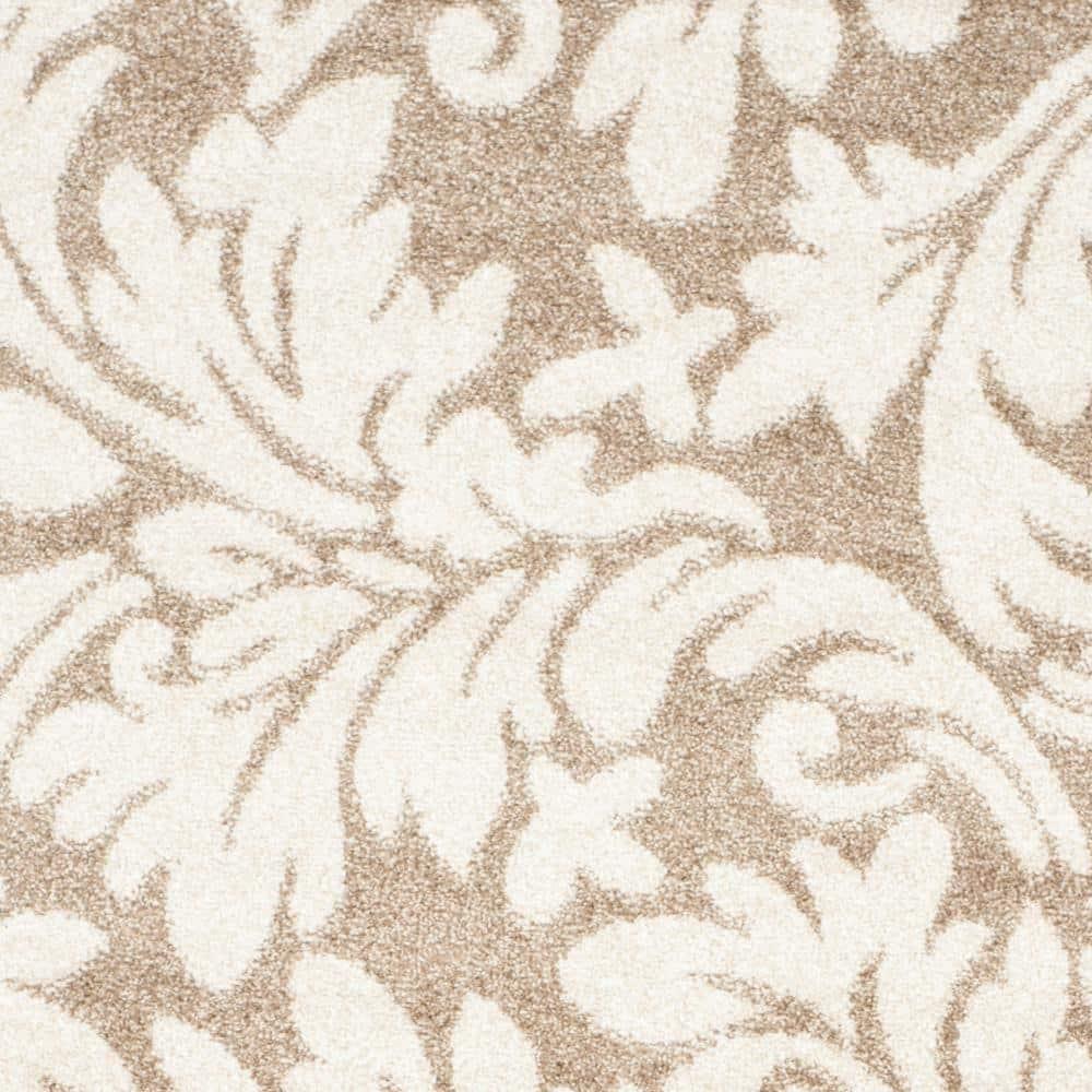 Amherst AMT425 Power Loomed Indoor Runner Rug - Wheat/Beige - 2'3"x13' - Safavieh